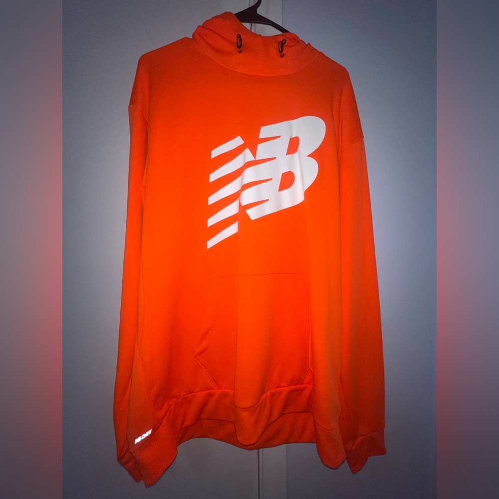 New Balance NB Dry Men's Performance Orange Hoodie